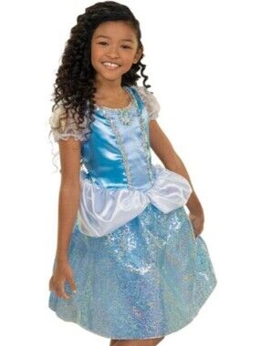 Disney Cinderella Costume And Wand Size 4-6x